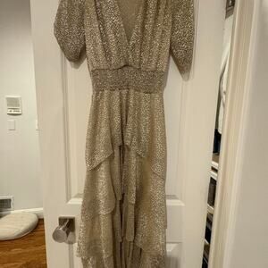 Maje Gold Sequin Dress - Gem
